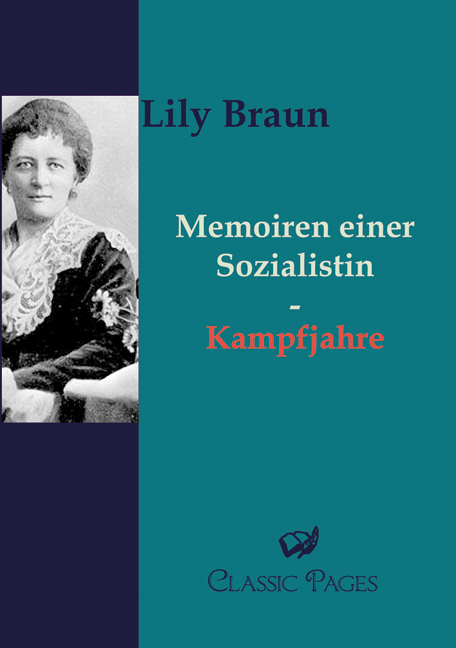 Cover des Titels Memoiren einer Sozialistin von Braun Lily